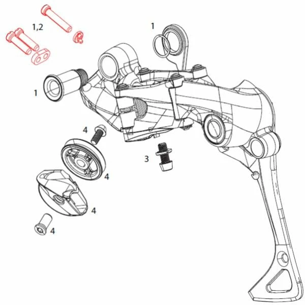 Rear Derailleur B-bolt And Limit Screw Kit SRAM X01 1x11v / X01 DH 7V #11.7518.034.000 4 Rear Derailleur B-bolt And Limit Screw Kit SRAM X01 1x11v / X01 DH 7V #11.7518.034.000 – Bild 2