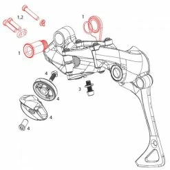 SRAM Rear Derailleur B-Bolt And Screw Kit XX1/X01/X1 1x11 Speed #11.7518.014.000 -Kettenführung Verkäufe 600x600 166534 15577311816005