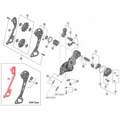 SHIMANO XT M8000 SGS Rear Derailleur Inner Long Cage #Y5RT10000
