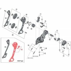 SHIMANO XT M8000 SGS Rear Derailleur Long Outer Cage #Y5RT98090