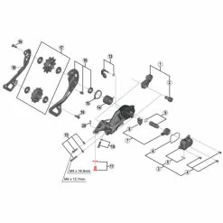 SHIMANO XTR M9000 / M9120 #Y5PV98080 Rear Derailleur Cable Fixing Bolt