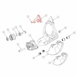 E-THIRTEEN TRS+ Dual Chain Guide Upper Guide White #CGW.TRP-D.UNIA.W