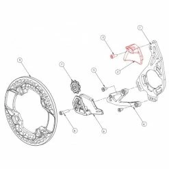 E-THIRTEEN SRS+/SS+ Chain Guide Upper Guide White #SLDR.SRS+UPR.W