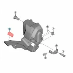 SHIMANO FD-M8070 Rubber End Cap For Front Derailleur #Y5ZP00017