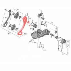 SHIMANO XTR Di2 RD-M9050-GS Rear Derailleur Outer Medium Cage #Y5PU98090