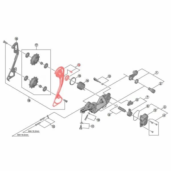 SHIMANO SLX RD-M7000-SGS 10 Speed Rear Derailleur Outer Long Cage #Y5ZH98050 3 SHIMANO SLX RD-M7000-SGS 10 Speed Rear Derailleur Outer Long Cage #Y5ZH98050