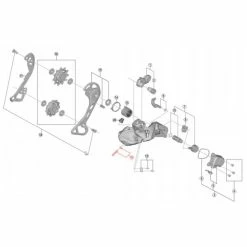 SHIMANO XT Di2 RD-M8050-GS End Adjusting Bolt And Plate For Rear Derailleur #Y5ZN98050