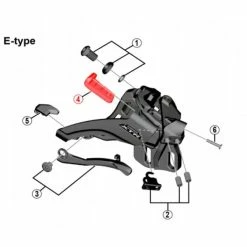 SHIMANO XTR FD-M9020 Front Derailleur Rubber Pad A #Y5R213000 -Kettenführung Verkäufe 600x600 182309 1576765603121