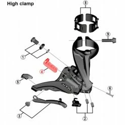 SHIMANO XTR FD-M9020 Front Derailleur Rubber Pad A #Y5R213000 -Kettenführung Verkäufe 600x600 182309 15767656263647