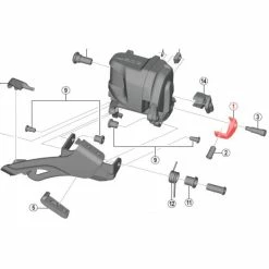 SHIMANO XTR Di2 M-9070/9050 Front Derailleur Adjust Plate #Y5R5070D0