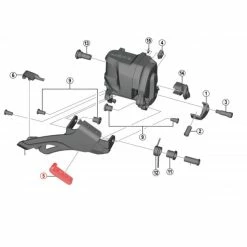 SHIMANO XTR FD-M9070 Front Derailleur Rubber Pad A #Y5R5070V0