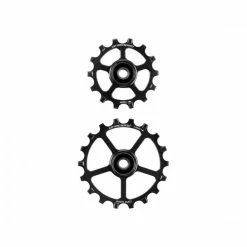 CERAMICSPEED OVERSIZE COATED Jockey Wheels Sram Eagle AXS/Mechanic Black