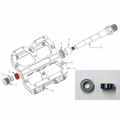 Reverse Components REVERSE Escape Pedals Bearing Kit (2 Pieces) #30042