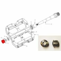 Reverse Components REVERSE Escape Pedals End Caps (x2) #30068